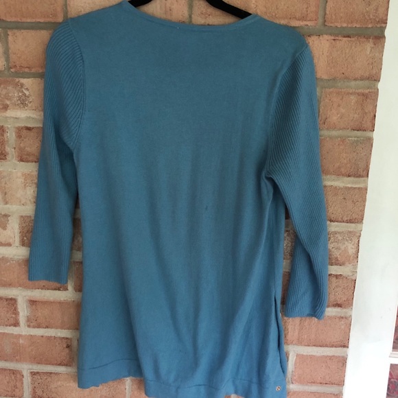 Blue Chico’s sweater - Picture 3 of 4